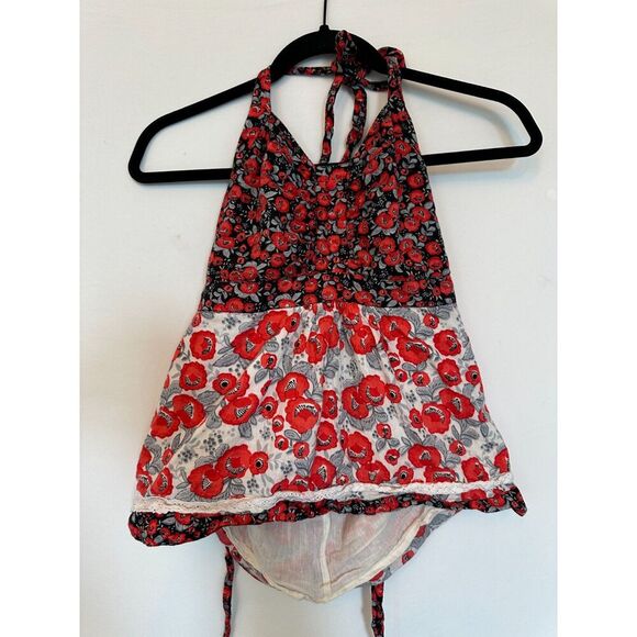 Vintage Halter Top Gorgeous Pattern Size Small with Tie in Back - Picture 6 of 10